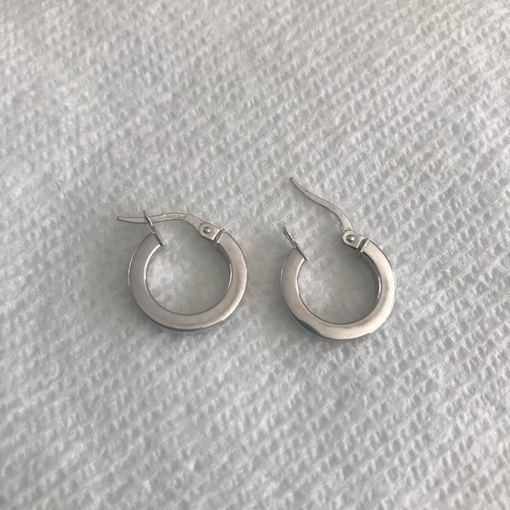Delicate Silver Mini Hoop Earrings